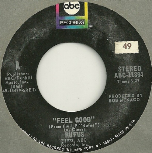 Rufus - Feel Good (7", Single)