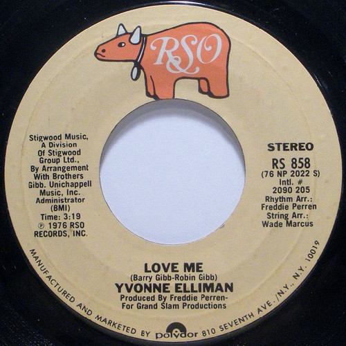 Yvonne Elliman - Love Me - RSO, RSO - RS 858, 2090 205 - 7", Single 1186780459