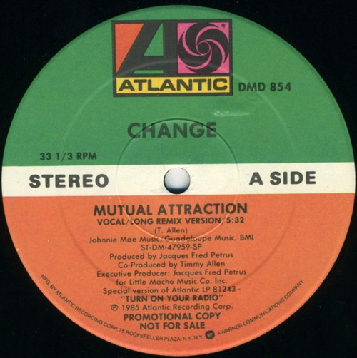 Change - Mutual Attraction (12", Promo, SP)