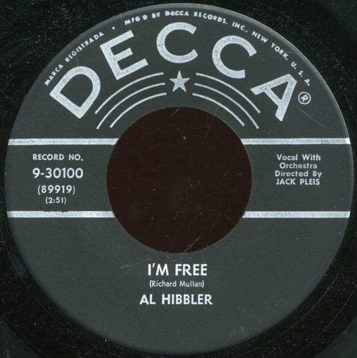 Al Hibbler - I'm Free / Nightfall (7", Single, Glo)