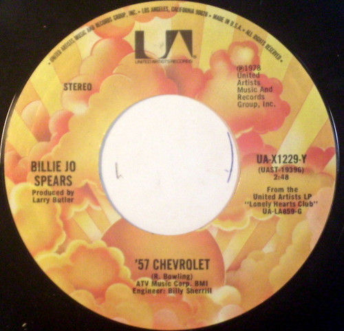 Billie Jo Spears - '57 Chevrolet - United Artists Records - UA-X1229-Y - 7" 1186866597