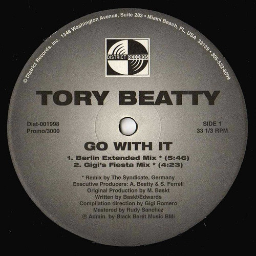 Tory Beatty - Go With It (12", Promo)