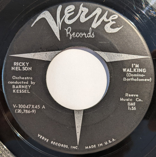 Ricky Nelson (2) - I'm Walking / A Teenager's Romance - Verve Records - V-10047X45 - 7", Single, Ind 1190523102