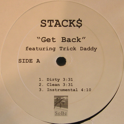 Stacks - Get Back - SoBe Entertainment - 312015 - 12" 1190523163