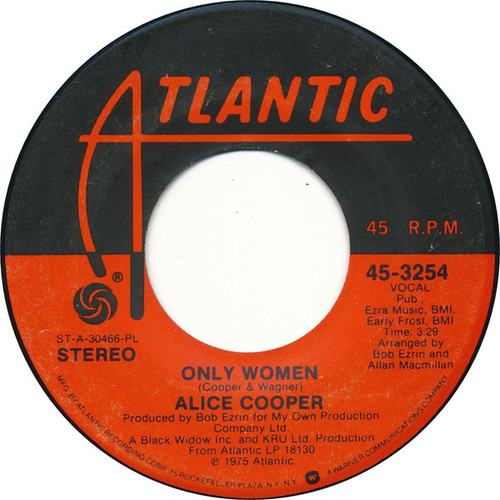 Alice Cooper (2) - Only Women (7", Single, PL )