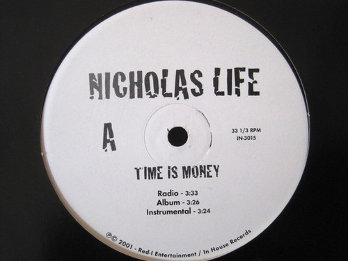 Nicholas Life - Time Is Money / Money Green (12")
