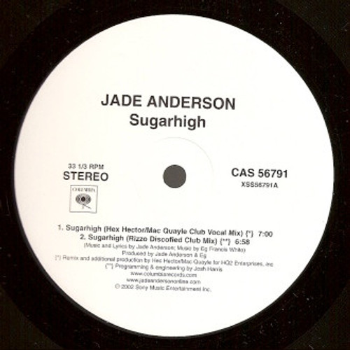 Jade Anderson - Sugarhigh (12", Promo)