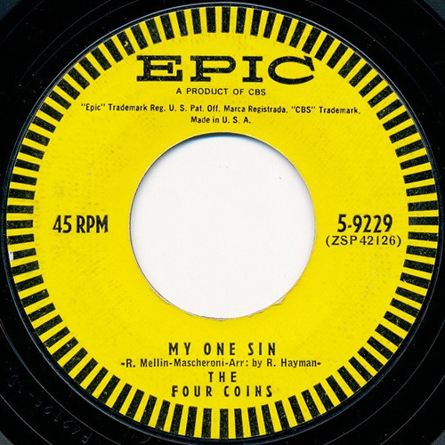The Four Coins - My One Sin - Epic - 2676985 - 7" 1190901446