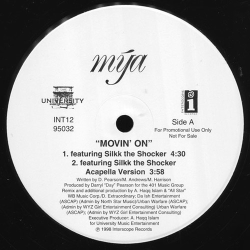 Mya - Movin' On - Interscope Records - INT12-95032 - 12", Promo 1191943341