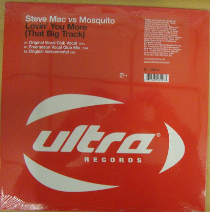 Steve Mac vs. Mosquito (3) - Lovin' You More (That Big Track) (12")