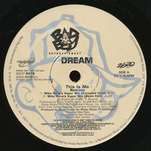 Dream - This Is Me (Remixes) (12", Promo)