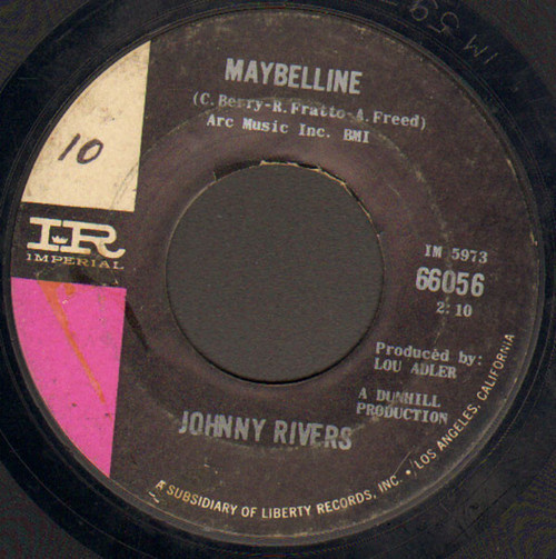 Johnny Rivers - Maybelline / Walk Myself On Home - Imperial - 66056 - 7" 1192019118