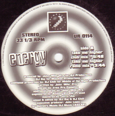 Energy (3) - Take Me Higher (12")