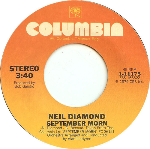 Neil Diamond - September Morn / I'm A Believer - Columbia - 1-11175 - 7", Single, Styrene 1192027739