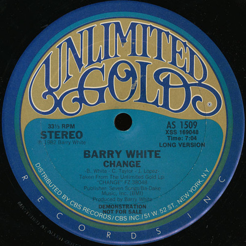 Barry White - Change (12", Promo)