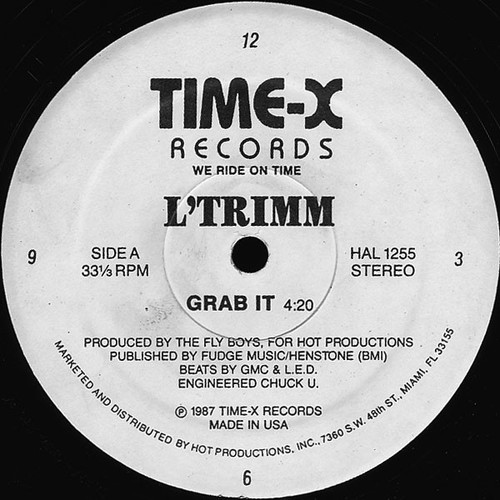 L'Trimm - Grab It - Time-X Records - HAL 1255 - 12", Whi 1194765074
