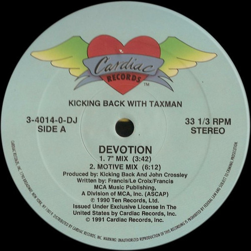 Kicking Back With Taxman - Devotion (12", Single, Promo)