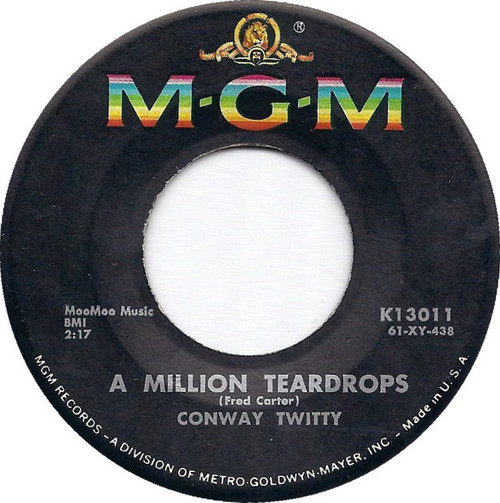 Conway Twitty - A Million Teardrops - MGM Records - K13011 - 7", Single 1195373892