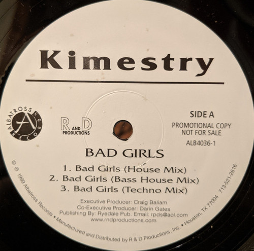 Kimestry - Bad Girls (12", Promo)