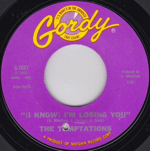 The Temptations - (I Know) I'm Losing You (7", Single, Styrene, Mon)