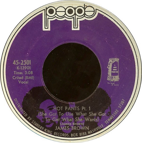 James Brown - Hot Pants (7", Single, Ind)