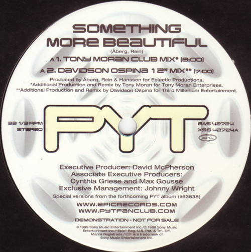 PYT - Something More Beautiful (12", Maxi, Promo)