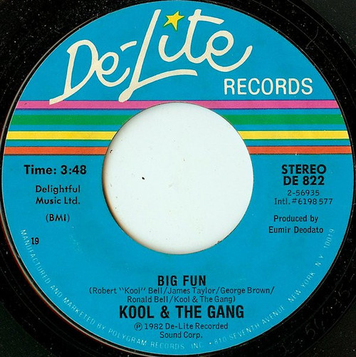 Kool & The Gang - Big Fun - De-Lite Records, De-Lite Records - DE 822, 6198 577 - 7" 1199146310