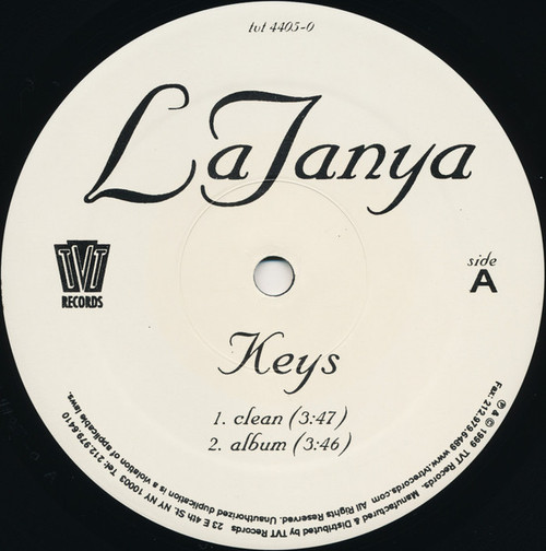 LaTanya - Keys - TVT Records, TVT Records - TVT 4405-0, tvt 4405-0 - 12" 1199769536