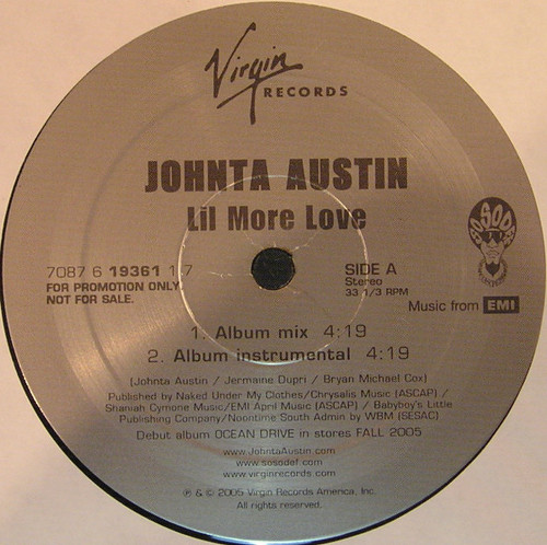 Johnta Austin - Lil More Love (12", Promo)