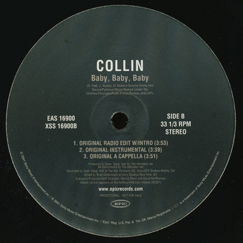 Collin (7) - Baby, Baby, Baby (12", Promo)