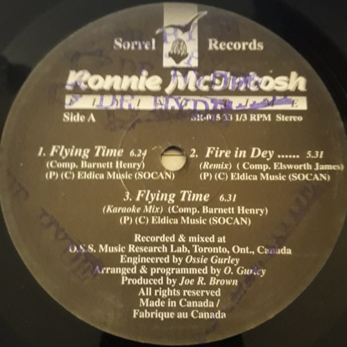 Ronnie McIntosh - Flying Time  - Sorrel Records - none - 12", Single 1199854956