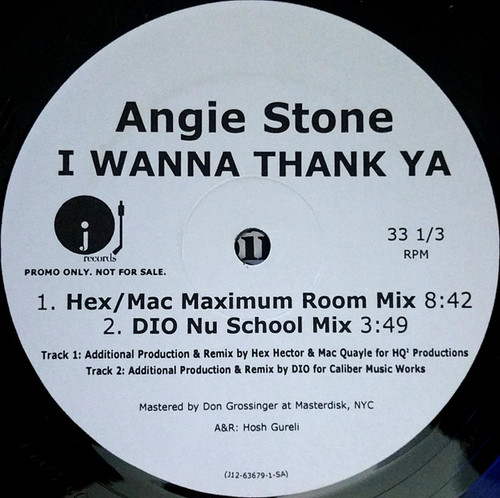Angie Stone - I Wanna Thank Ya (12", Promo)