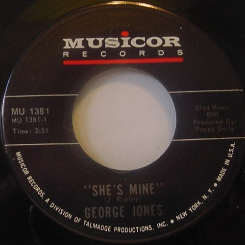 George Jones (2) - She's Mine / No Blues Is Good News - Musicor Records - MU 1381 - 7" 1200964047