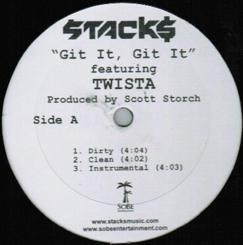 Stacks Featuring Twista - Git It, Git It - SoBe Entertainment - S12001 - 12" 1200979662