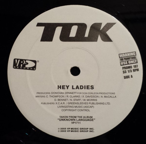 TOK* - Hey Ladies (12", Promo)