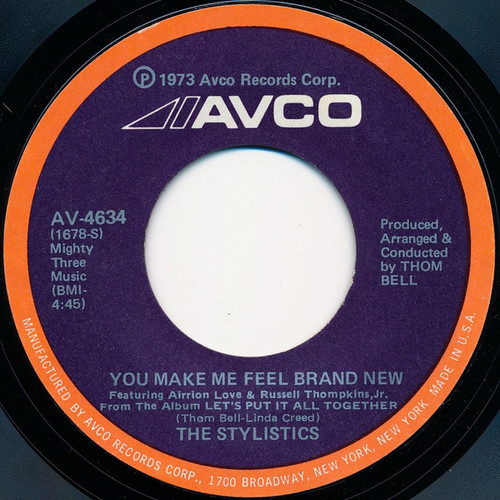 The Stylistics - You Make Me Feel Brand New - Avco - AV-4634 - 7", Single, She 1202180471