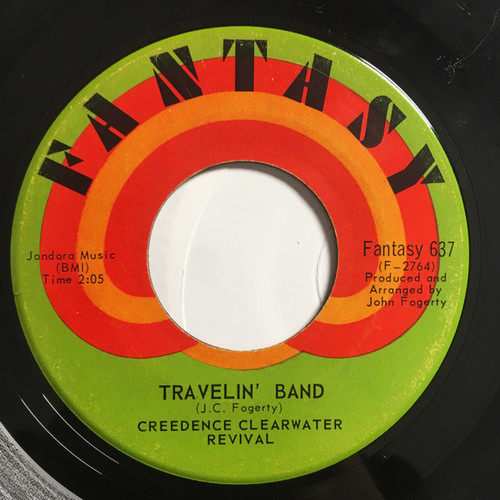 Creedence Clearwater Revival - Travelin' Band / Who'll Stop The Rain - Fantasy - Fantasy 637 - 7", Single 1202222449