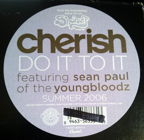 Cherish Featuring Sean Paul (2) - Do It To It (12")