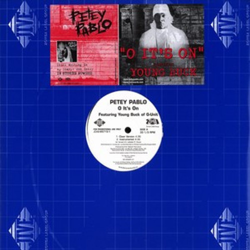 Petey Pablo Featuring Young Buck - O It's On (12", Single, Promo)