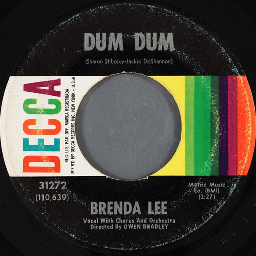 Brenda Lee - Dum Dum /  Eventually - Decca - 31272 - 7", Single, Glo 1202364254