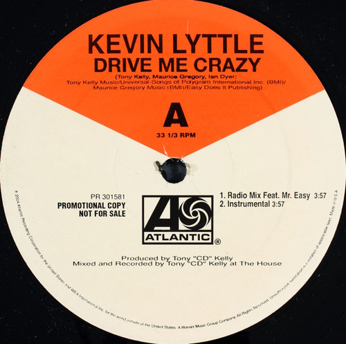 Kevin Lyttle - Drive Me Crazy - Atlantic - PR 301581 - 12", Promo 1203309617