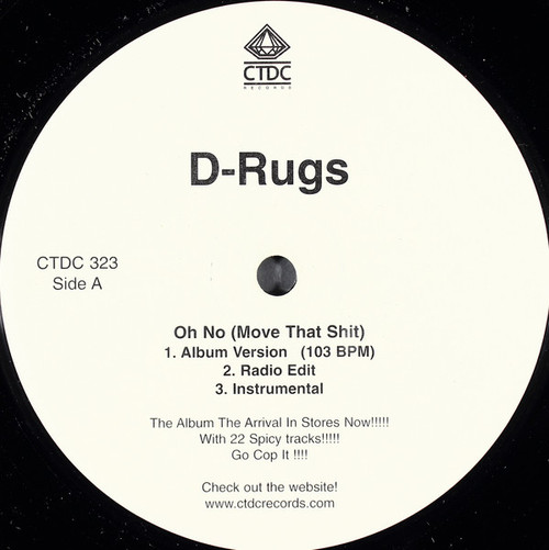 D-Rugs / Sherm Klump - Oh No (Move That Shit) / Bust Yo' Gun (12")