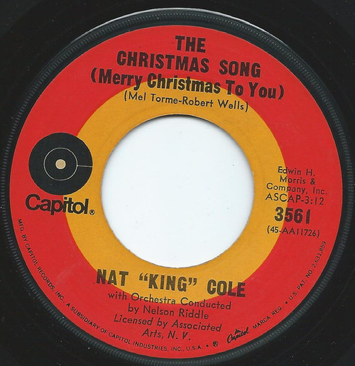 Nat King Cole - The Christmas Song (Merry Christmas To You) / The Little Boy That Santa Claus Forgot - Capitol Records - 3561 - 7", Single, RE, Tar 1205500391