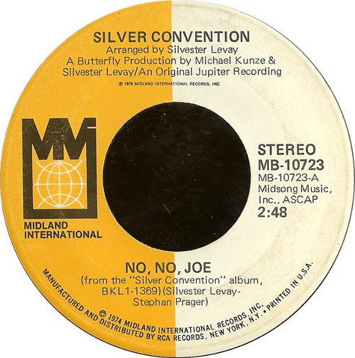 Silver Convention - No, No, Joe / Another Girl - Midland International - MB-10723 - 7" 1205501045