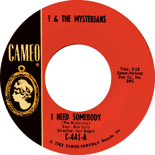 ? & The Mysterians - I Need Somebody - Cameo - C-441 - 7", Single, Mono 1205811339