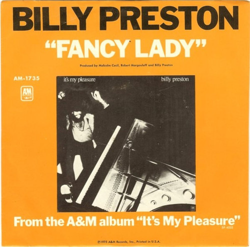 Billy Preston - Fancy Lady - A&M Records, A&M Records - AM-1735, 1735-S - 7" 1205818731