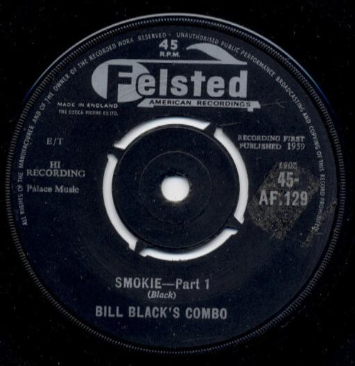 Bill Black's Combo - Smokie (7", Single)