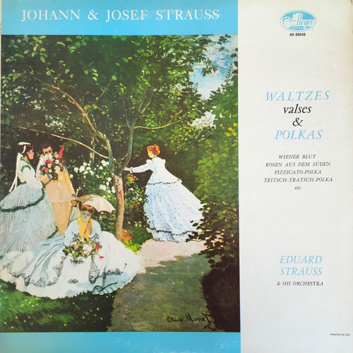 Johann Strauss Jr. & Josef Strauß / Eduard Strauss And His Orchestra - Waltzes & Polkas - Allegro - AR 88048 - LP 1206426178