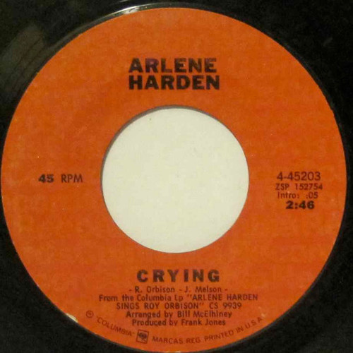 Arlene Harden - Crying / It's Over - Columbia - 4-45203 - 7" 1207389168