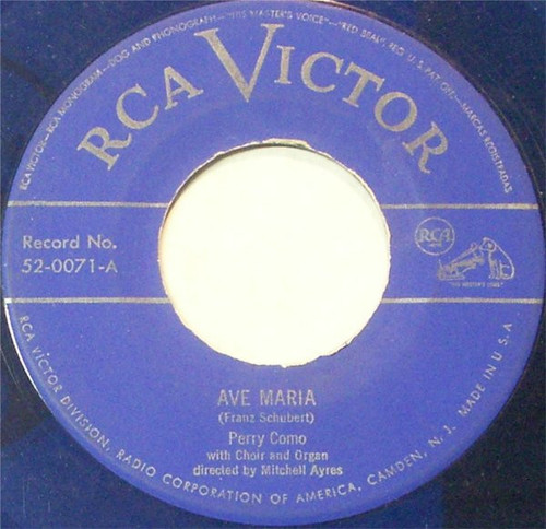 Perry Como - Ave Maria - RCA Victor - 52-0071 - 7", Single, Cle 1210274882
